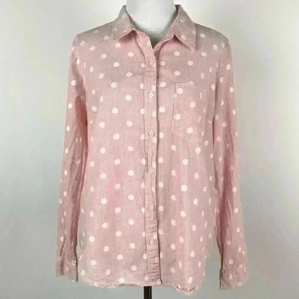 Forever 21 contemporary top sz M red white career